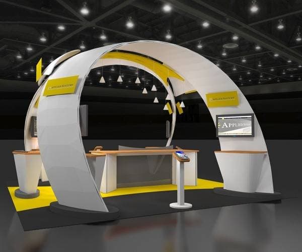 10x20' Custom trade show exhibit display rental in Chicago, Illinois..