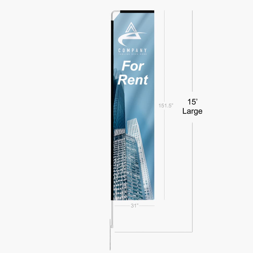 Rectangle Flag Large 15ft