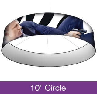 10ft Circle Hanging Sign