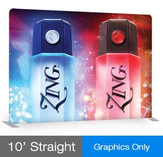 10 ' Straight EZ Tube - Single Sided Graphic