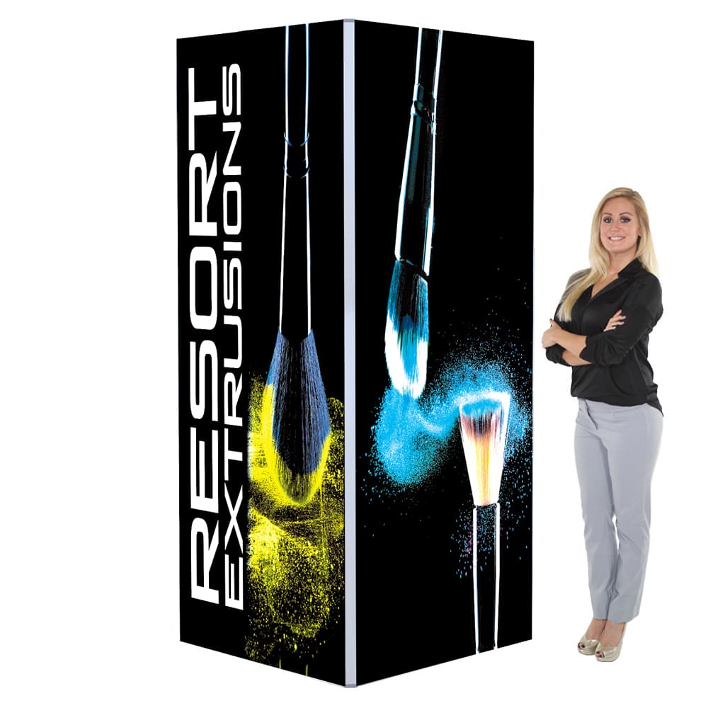 8ft Tall Big Sky Square Backlit Tower