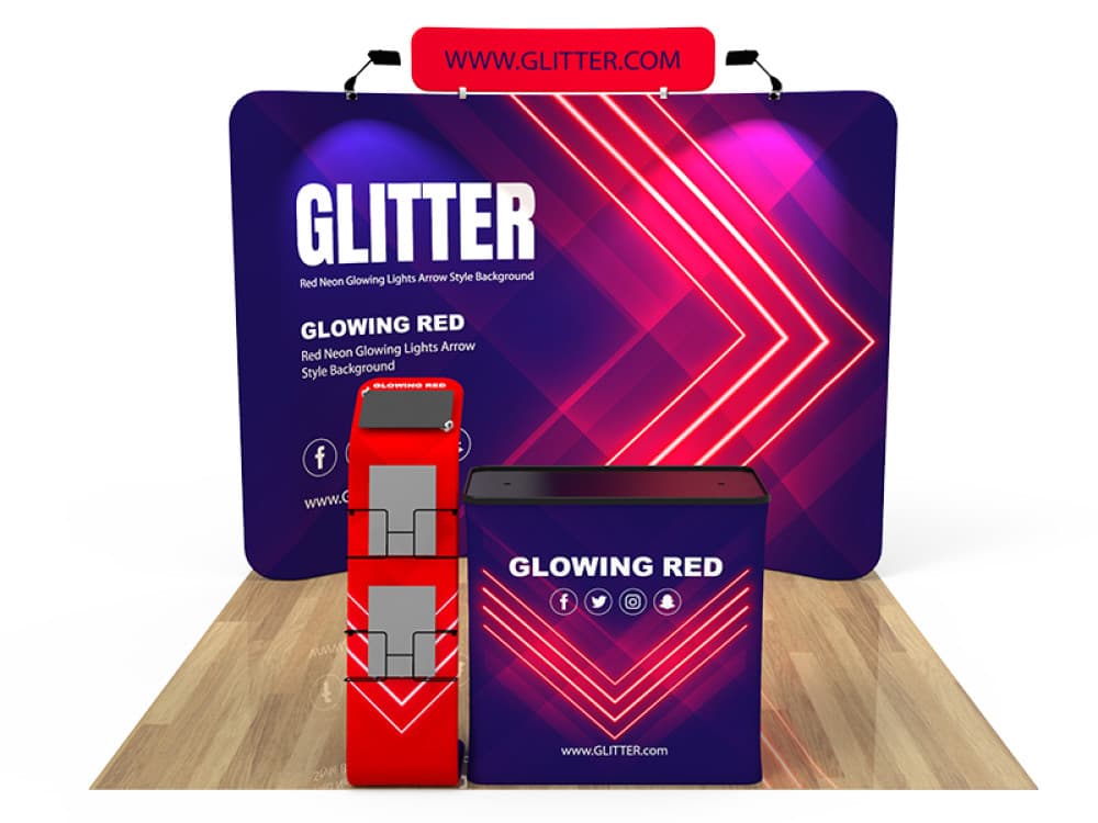 10ft QuickZip 18 Fabric Display Package