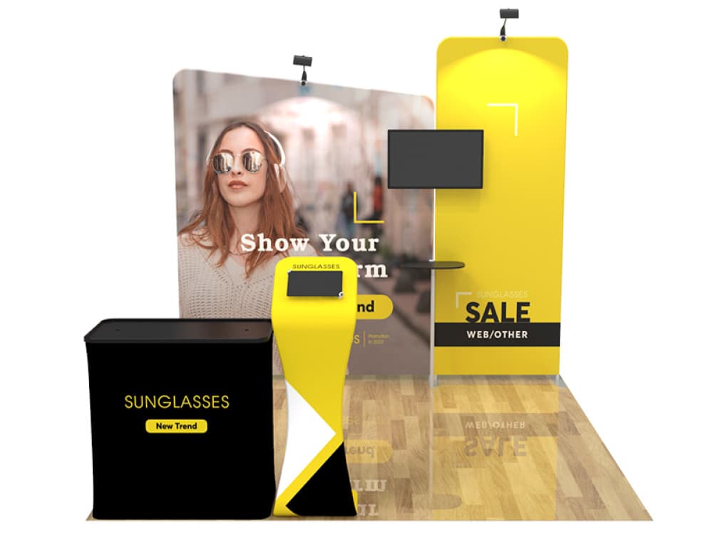 10ft QuickZip 003 Fabric Display Package