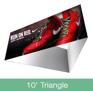 10' Triangle Hanging Sign