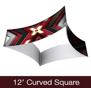 12' x 60" Curved Square Hanging Sign