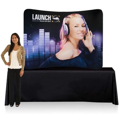 8ft Tabletop EZ Tube Fabric Display