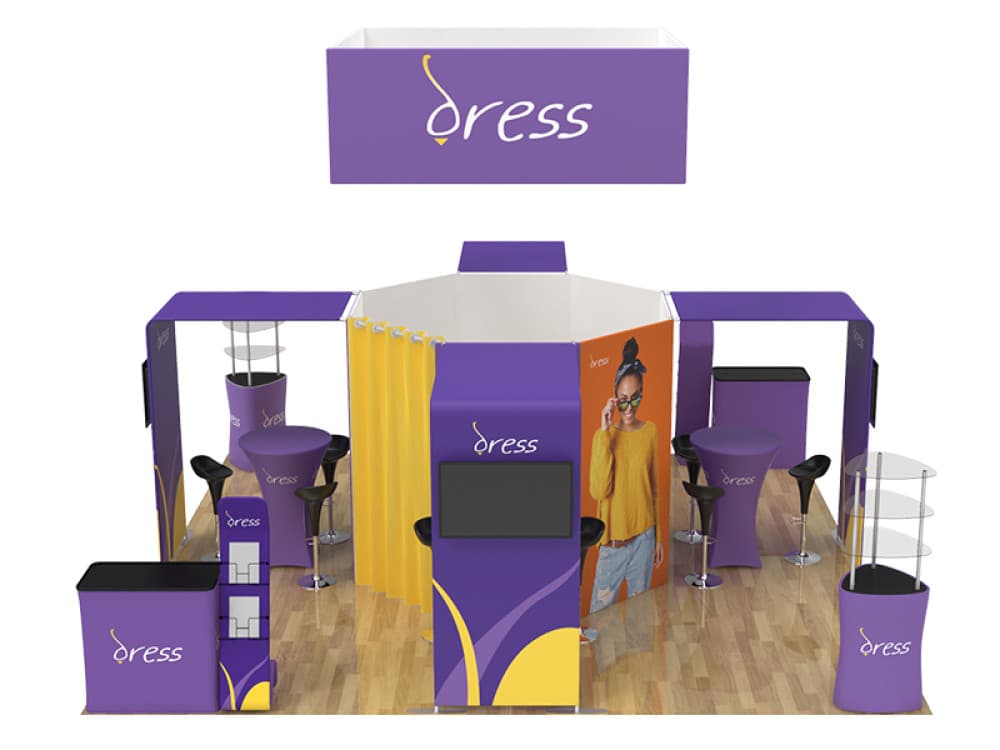 20X20ft Expo Merchandiser 51 Fabric Display Package