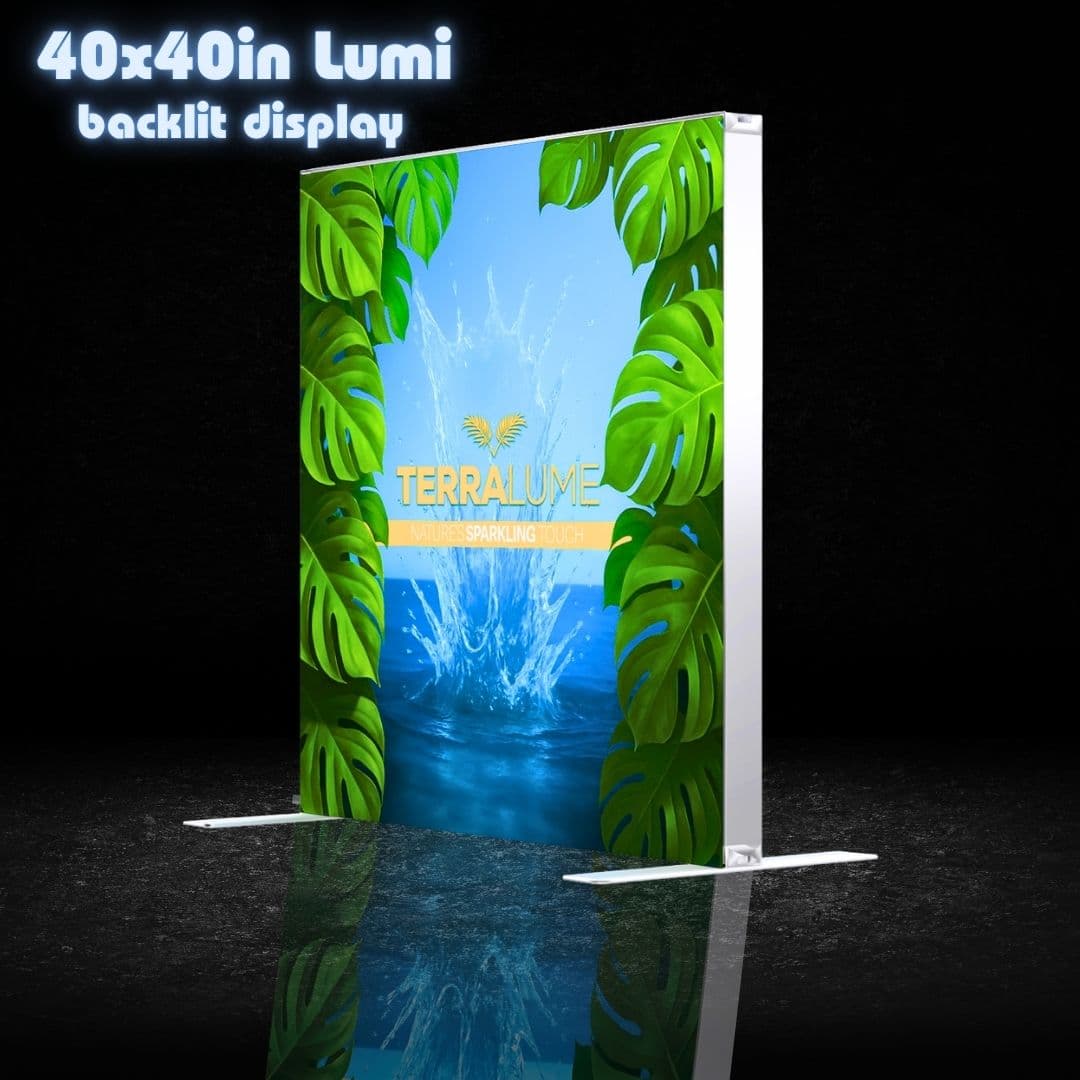 40x40in Lumi Backlit SEG Fabric Display