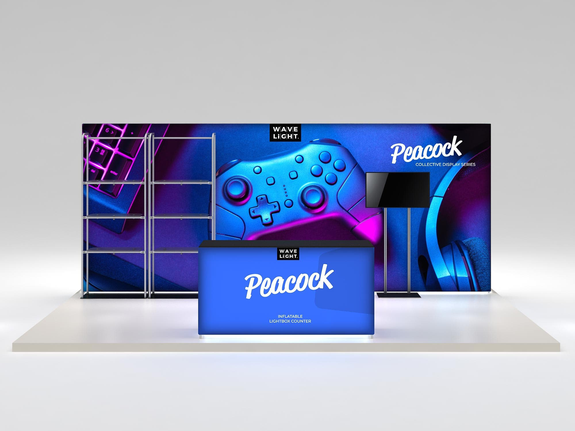 Peacock - 10x20' Inline Display