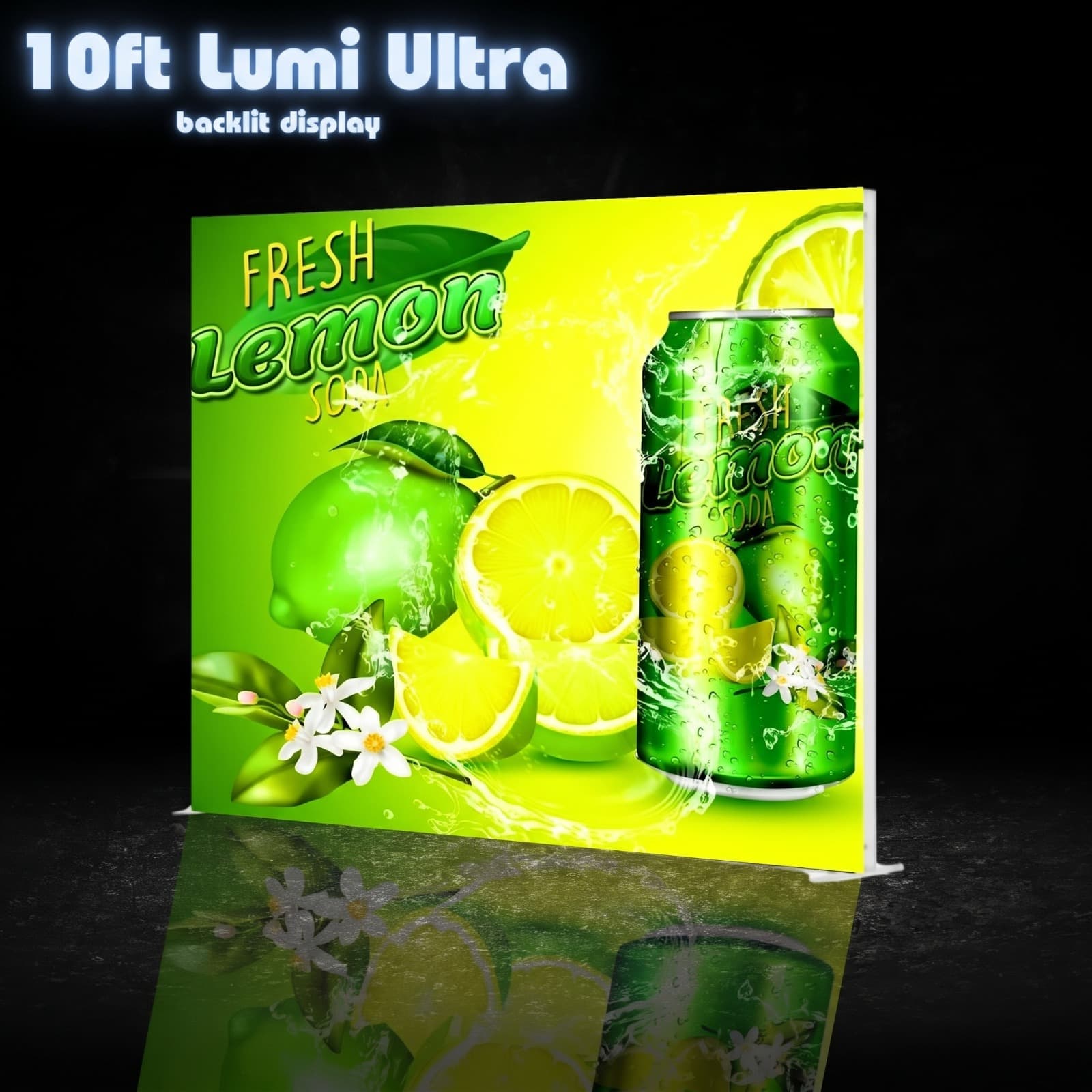 10ft Lumi Ultra Backlit SEG Fabric Display