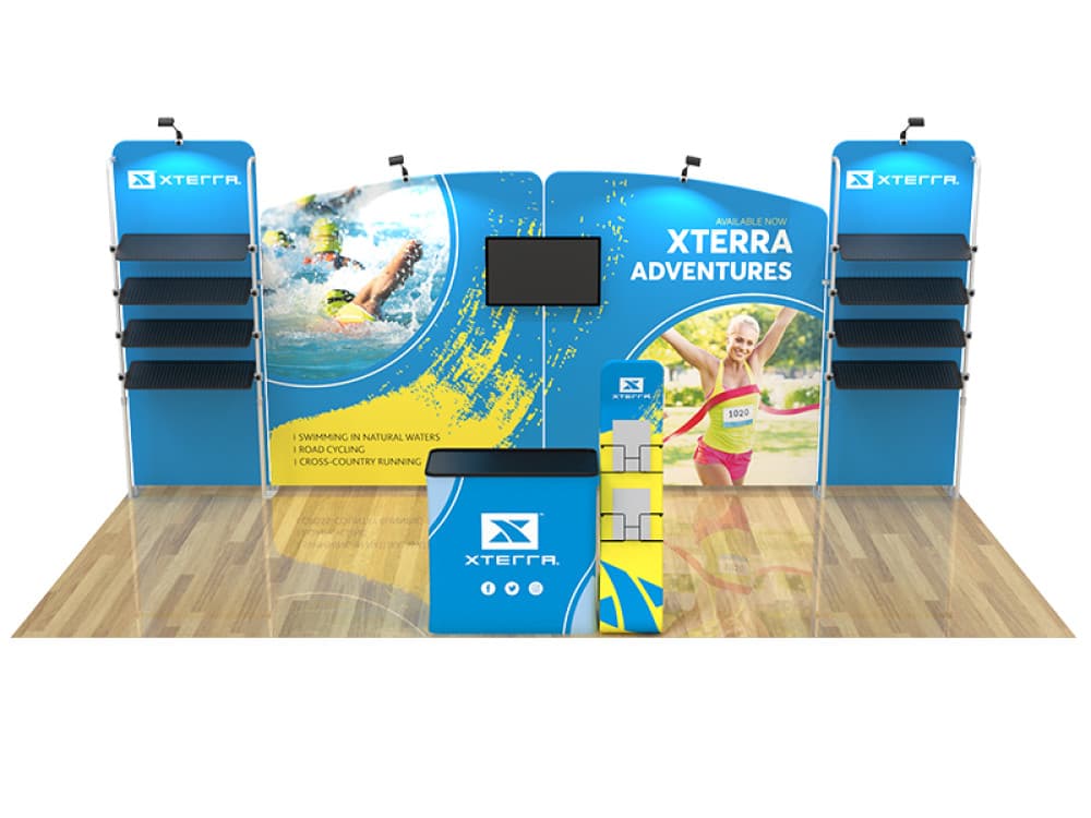 10X20ft Expo Merchandiser 16 Fabric Display Package