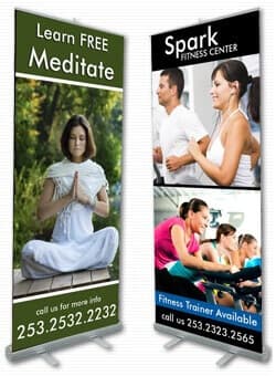 33" Econo Banner Stand 2-Pack