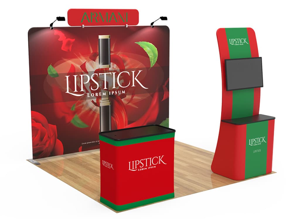 10ft QuickZip 27 Fabric Display Package