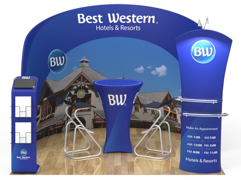 10ft QuickZip 009 Fabric Display Package