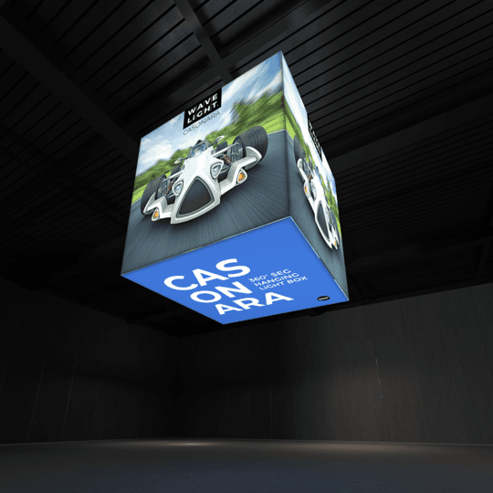 8ft WAVELIGHT® CASONARA BLIMP CUBE 360º HANGING LIGHT BOX - 240L
