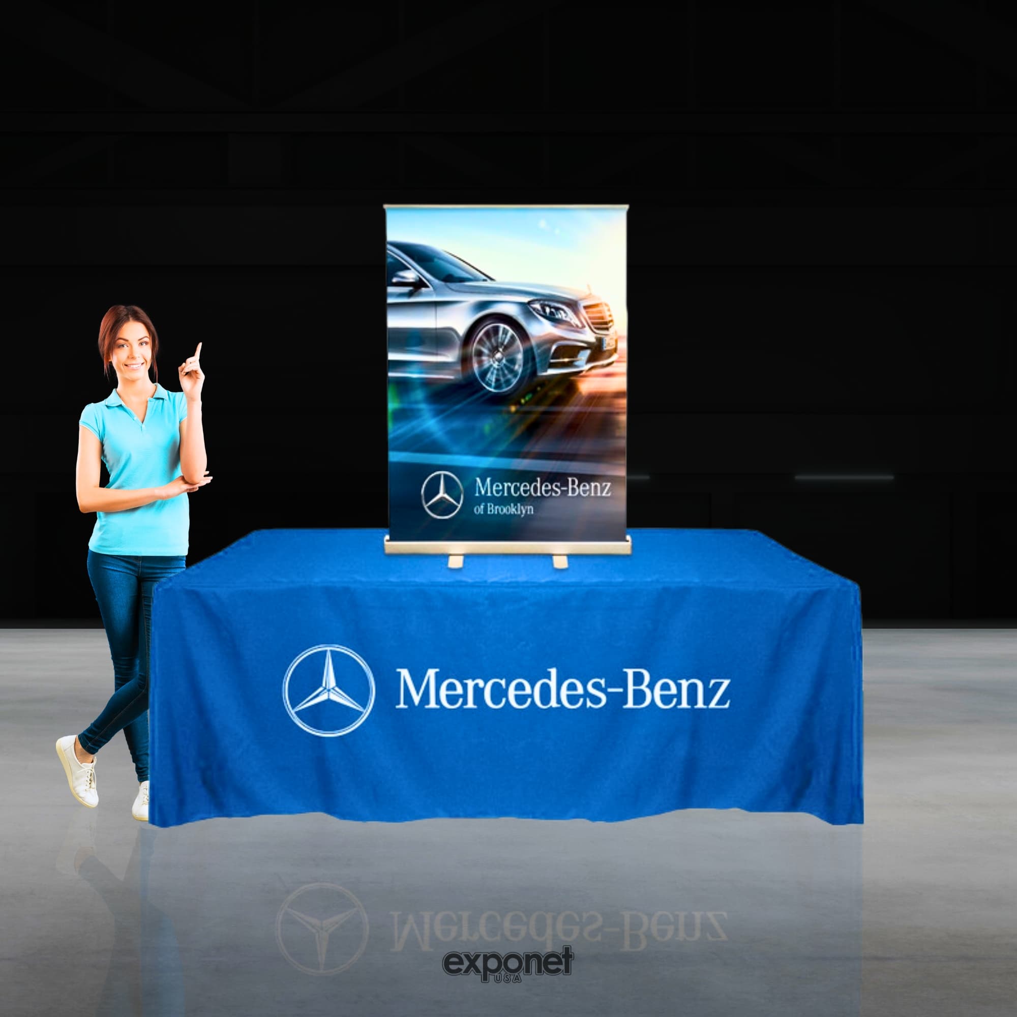 Table Top SilverStep Retractable Banner Stands