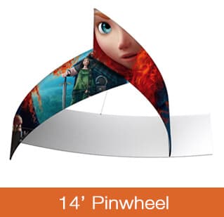 14' x 60" Pinwheel Hanging Sign