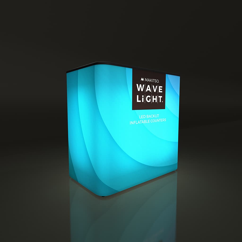 WaveLight® Air Backlit Inflatable Counter - Rectangle