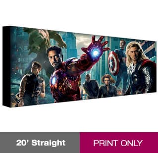 20ft ReadyPop Straight Fabric Pop-up - PRINT ONLY