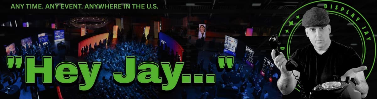 Meet Display Jay, owner of ExpoNet USA — trade show, live event, and podcast display graphics